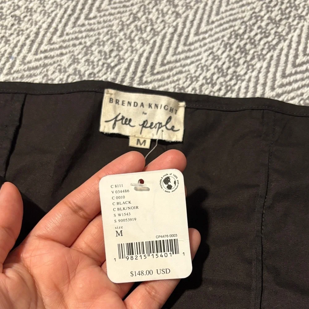 Free People Black Strapless Top